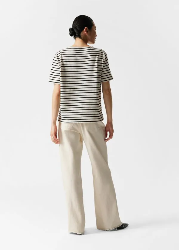 and Other Stories Striped TShirt Blackandwhite Striped Women Tops and Tshirts