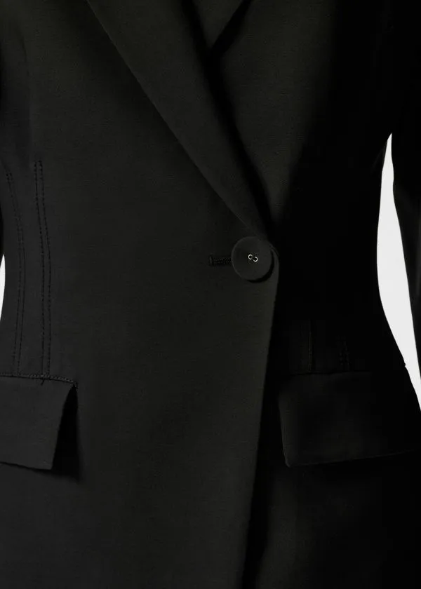and Other Stories Structured Blazer Mini Dress Black Women Dresses