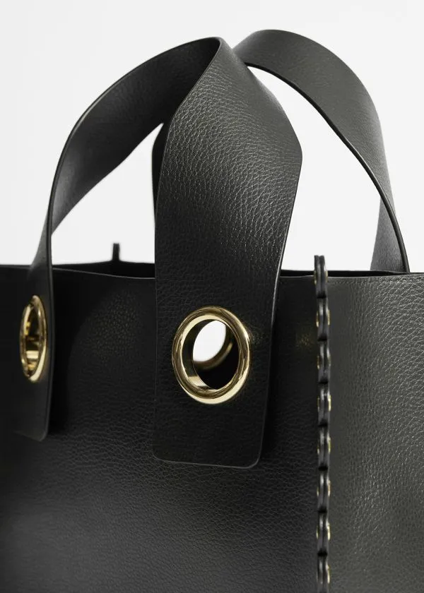 and Other Stories Studded Mirum Tote Bag Black Women Tote Bags