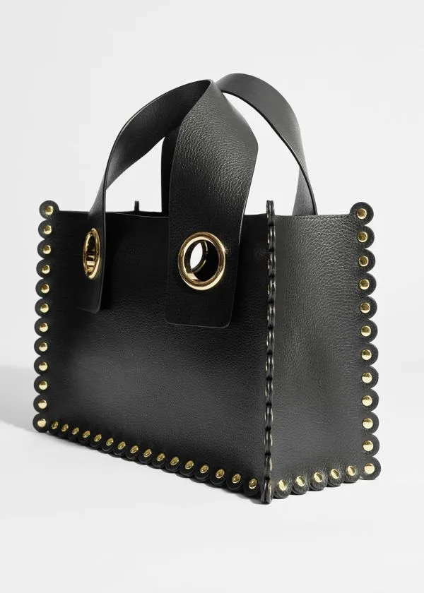 and Other Stories Studded Mirum Tote Bag Black Women Tote Bags