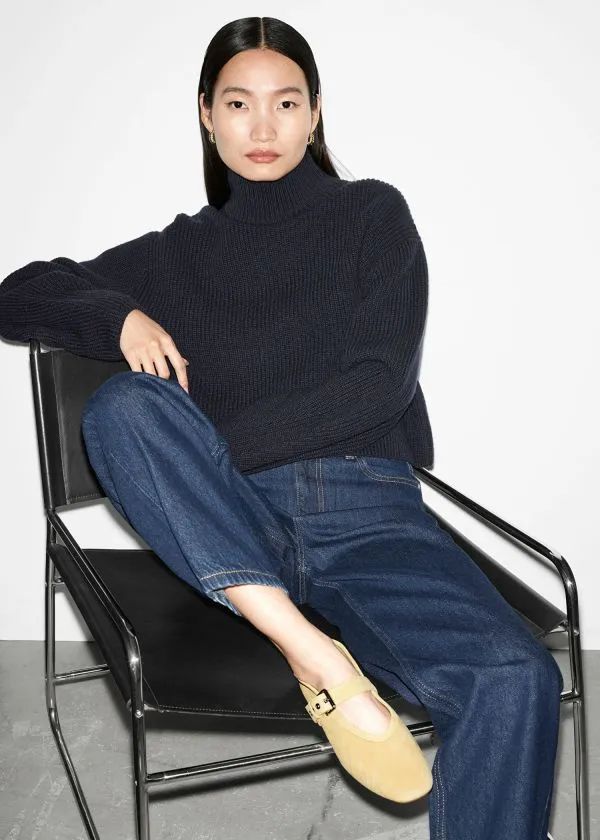 and Other Stories Suede Ballet Flats Yellow Suede Women Ballerinas and Other Stories Suede Ballet Flats Yellow Suede Women Ballerinas