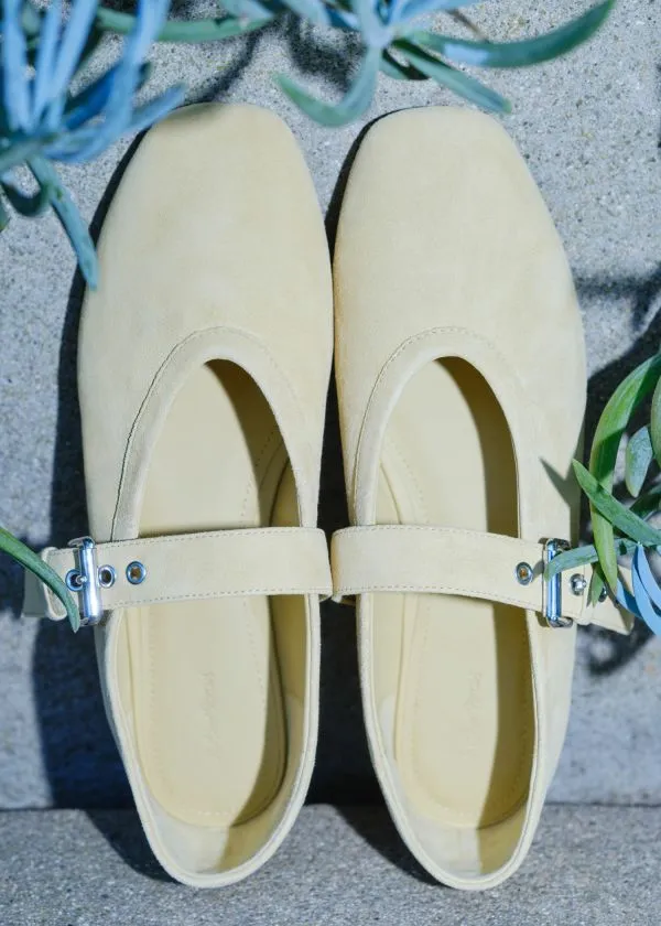 and Other Stories Suede Ballet Flats Yellow Suede Women Ballerinas and Other Stories Suede Ballet Flats Yellow Suede Women Ballerinas