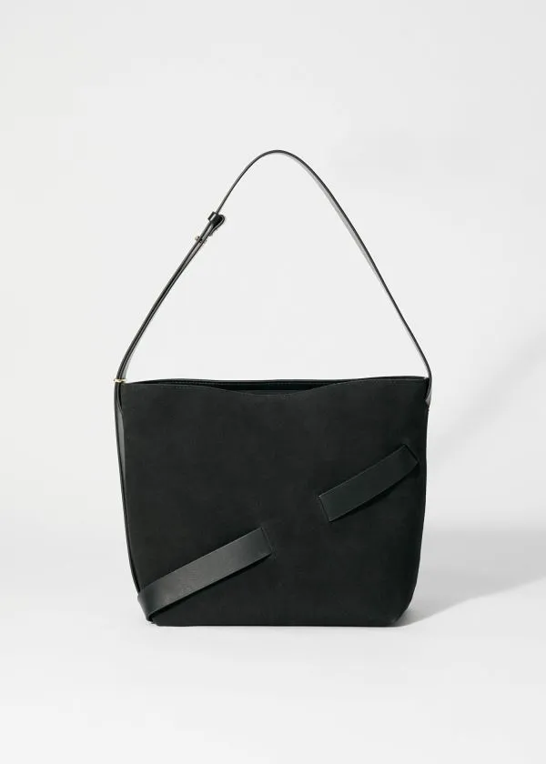 and Other Stories Suede Bucket Bag Black Suede Women Shoulder Bags