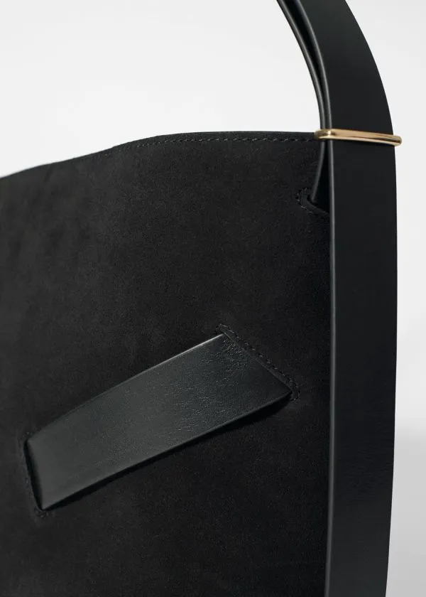 and Other Stories Suede Bucket Bag Black Suede Women Shoulder Bags