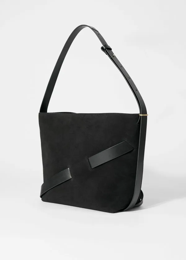 and Other Stories Suede Bucket Bag Black Suede Women Shoulder Bags