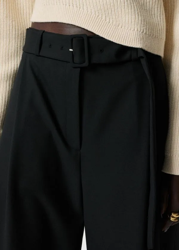 and Other Stories Tailored BarrelLeg Trousers Black Women Trousers