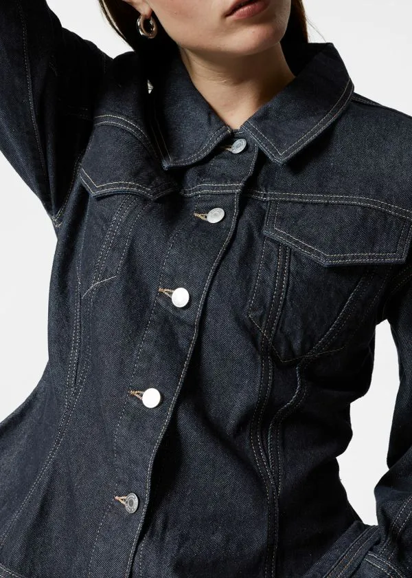 and Other Stories Tailored Denim Jacket Blue Women Jackets and Coats