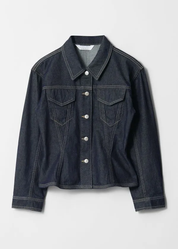 and Other Stories Tailored Denim Jacket Blue Women Jackets and Coats
