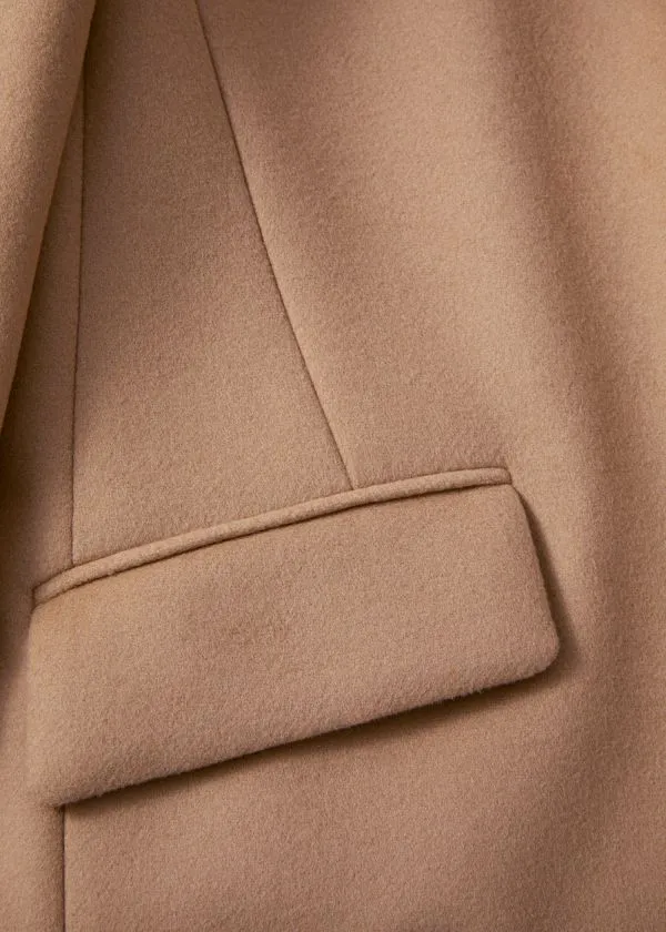 and Other Stories Tailored SingleBreasted Coat Camel Women Jackets and Coats