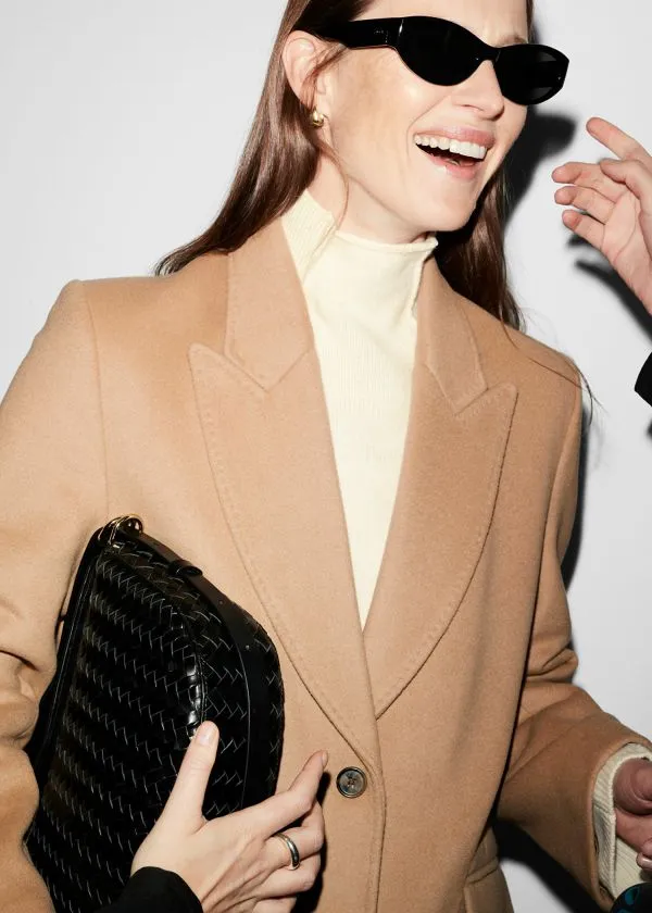 and Other Stories Tailored SingleBreasted Coat Camel Women Jackets and Coats