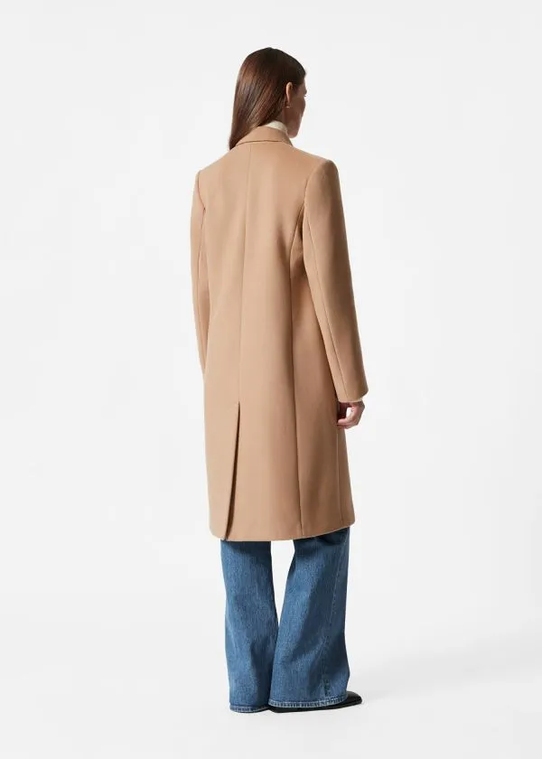 and Other Stories Tailored SingleBreasted Coat Camel Women Jackets and Coats