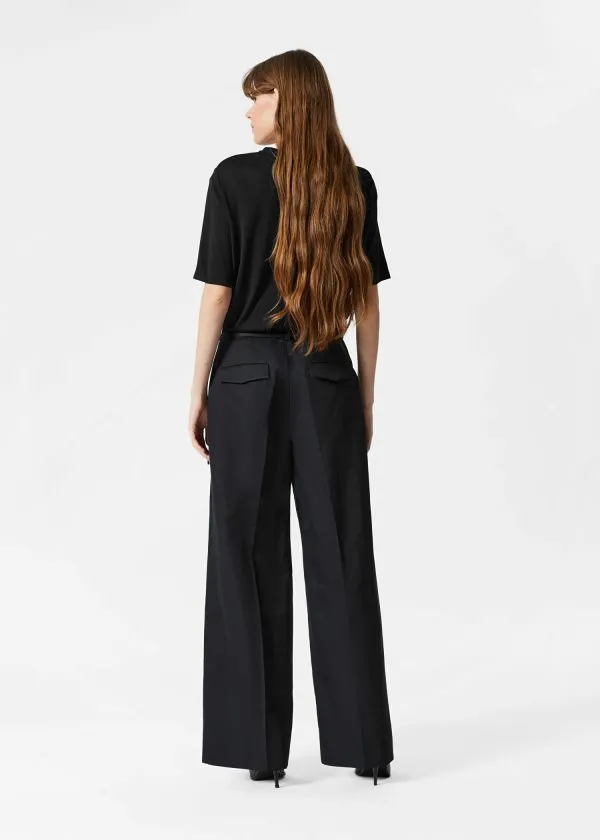 and Other Stories Tailored TieBelt Trousers Black Women Trousers