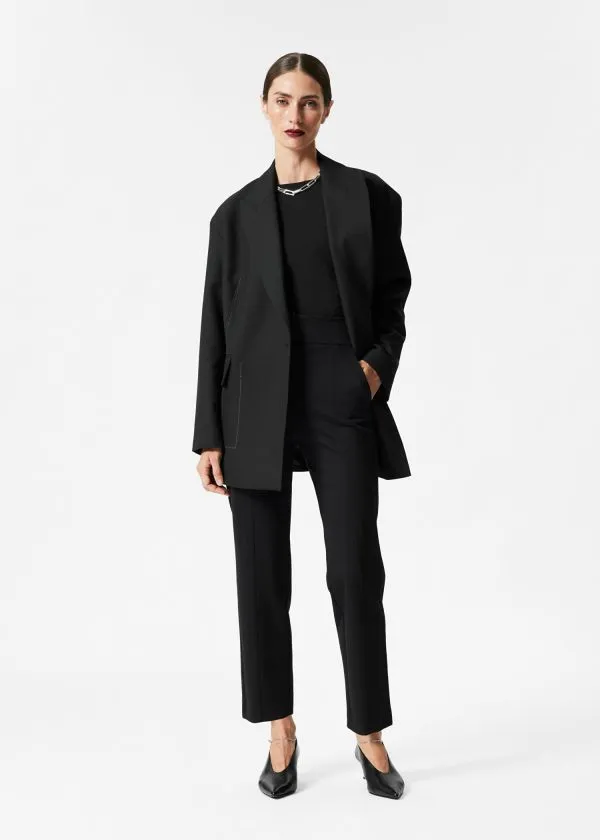 and Other Stories Tailored Trousers Black Women Trousers