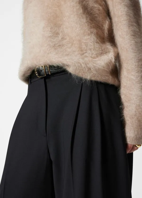 and Other Stories Tailored Wool Trousers Black Women Trousers