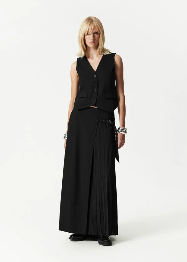 and Other Stories Tailored Wool Waistcoat Black Women Blazers and Waistcoats