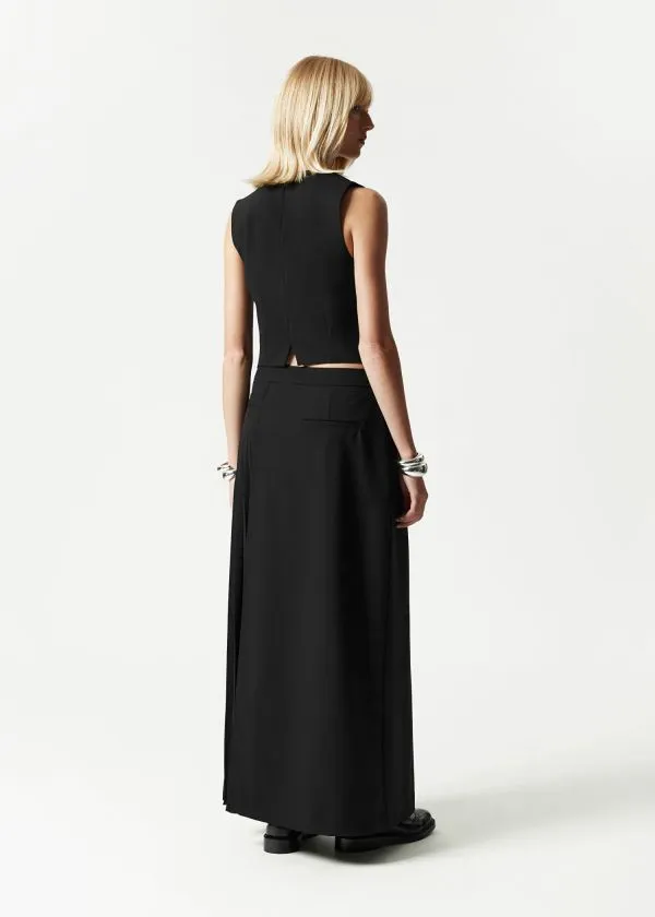 and Other Stories Tailored Wool Waistcoat Black Women Blazers and Waistcoats