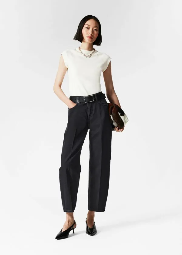 and Other Stories Tapered Jeans Black Women Jeans