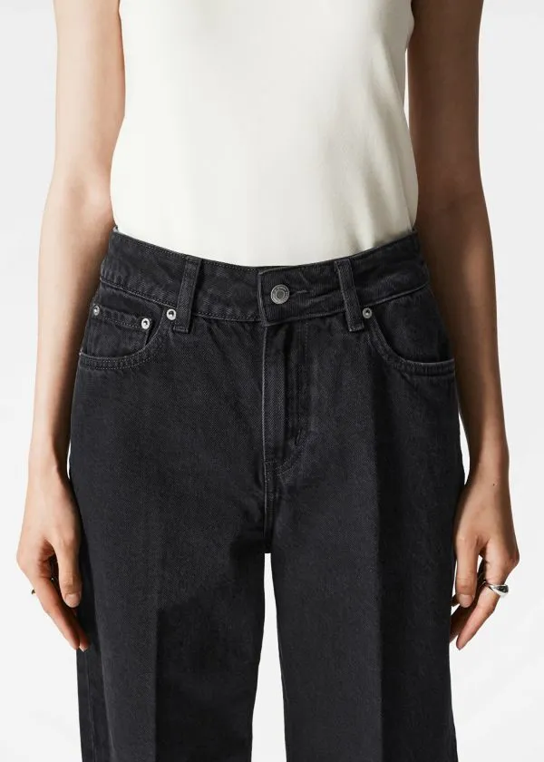 and Other Stories Tapered Jeans Black Women Jeans
