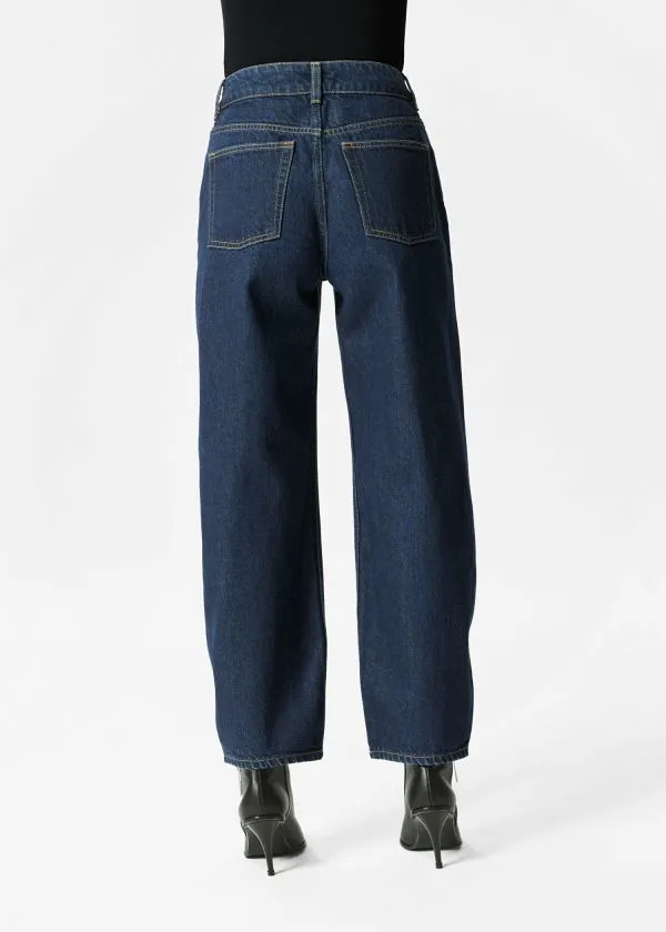 and Other Stories Tapered Jeans Medium Blue Women Jeans