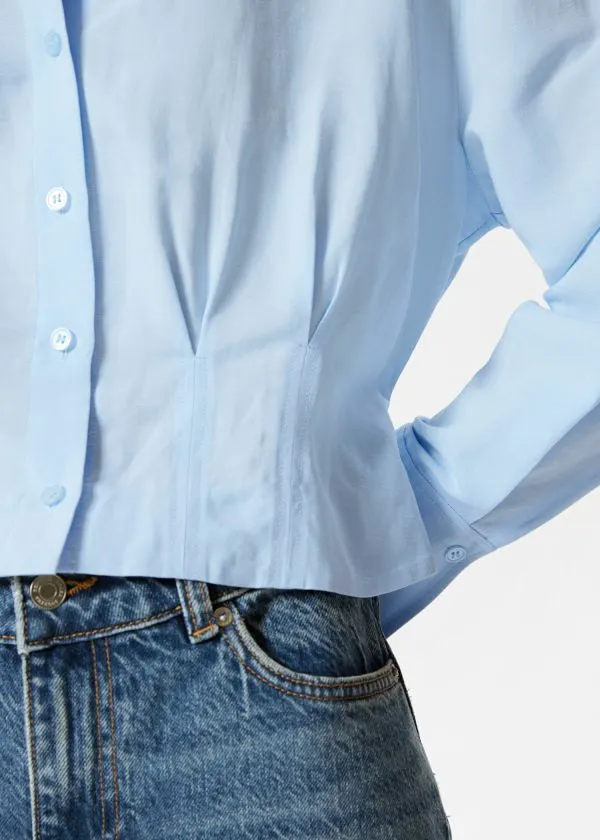 and Other Stories Tapered Shirt Light Blue Women Blouses and Shirts