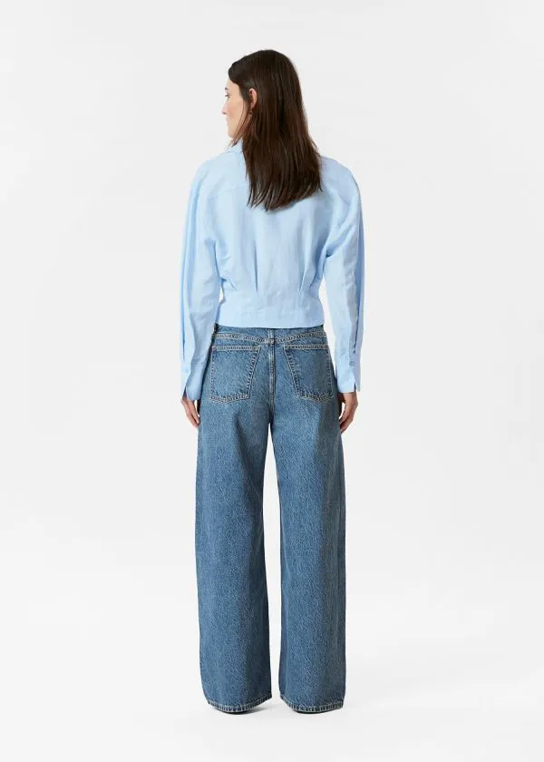 and Other Stories Tapered Shirt Light Blue Women Blouses and Shirts