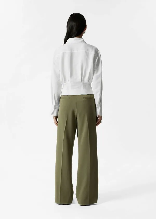 and Other Stories Tapered Shirt White Women Blouses and Shirts