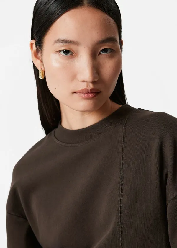and Other Stories Trapeze TShirt Dark Brown Women Tops and Tshirts