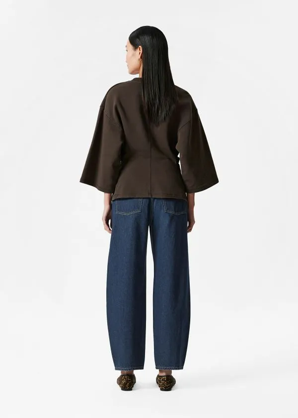 and Other Stories Trapeze TShirt Dark Brown Women Tops and Tshirts