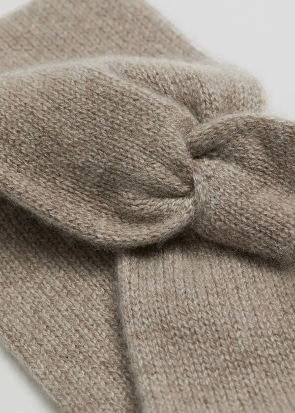 and Other Stories TwistFront Cashmere Headband Beige Women Headwear and Other Stories TwistFront Cashmere Headband Beige Women Headwear