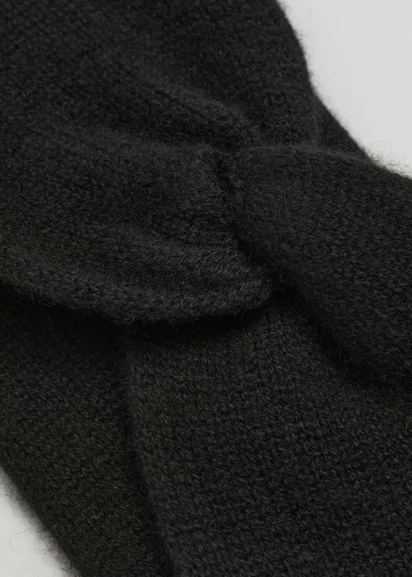 and Other Stories TwistFront Cashmere Headband Black Women Headwear and Other Stories TwistFront Cashmere Headband Black Women Headwear