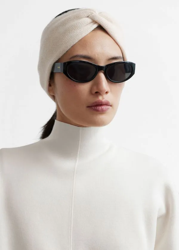 and Other Stories TwistFront Cashmere Headband White Women Headwear and Other Stories TwistFront Cashmere Headband White Women Headwear