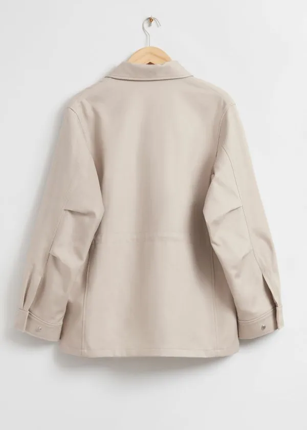 and Other Stories Utility Jacket Light Beige Women Jackets and Coats