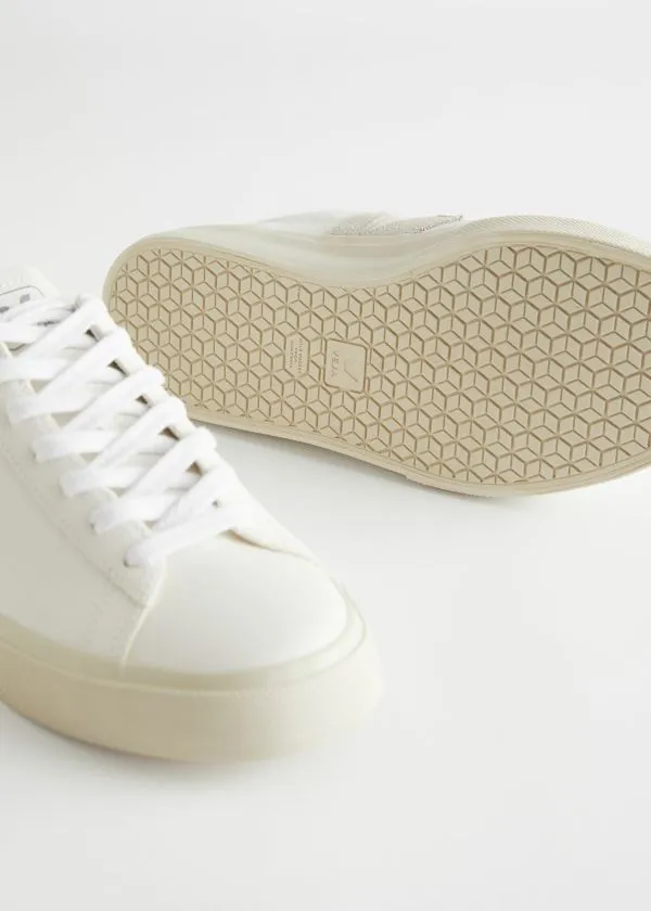 and Other Stories Veja Campo Leather Sneakers Whiteandbeige Women Sneakers