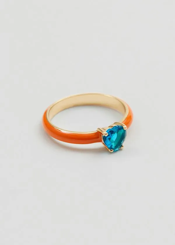 and Other Stories Vibrant Ring Orange Women Rings