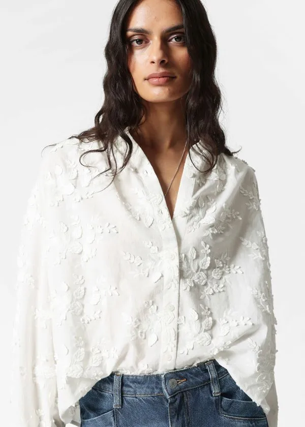 and Other Stories Voluminous FloralAppliqu Blouse White Women Blouses and Shirts and Other Stories Voluminous FloralAppliqu Blouse White Women Blouses and Shirts