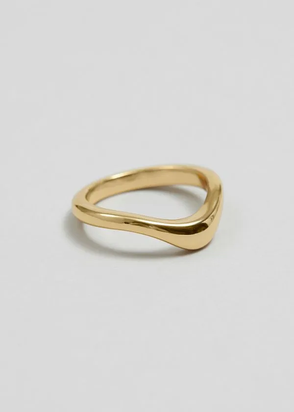 and Other Stories Wavy Ring Gold Women Rings