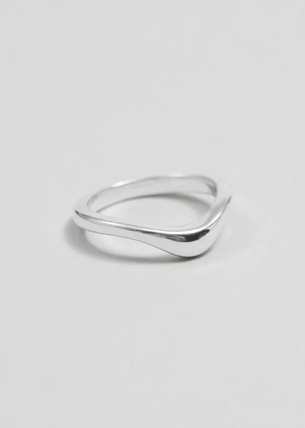and Other Stories Wavy Ring Silver Women Rings