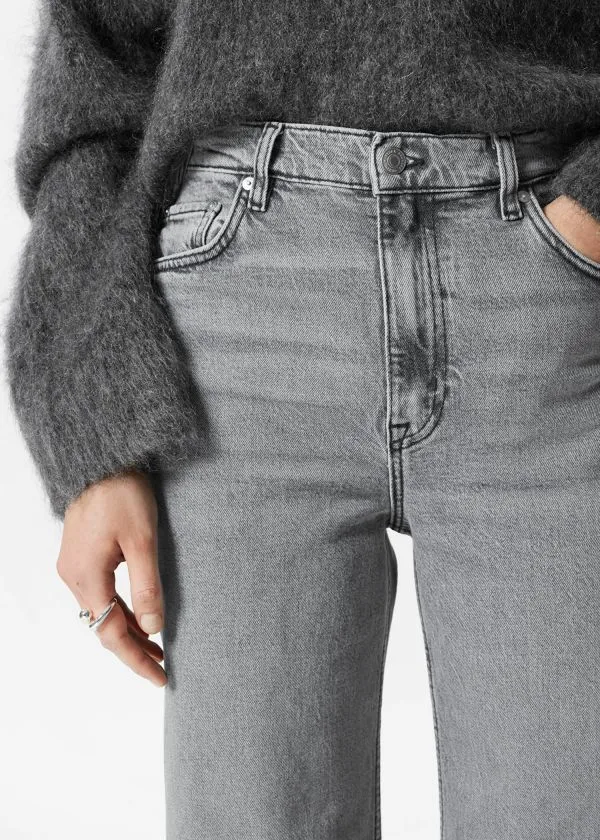 and Other Stories WideLeg Jeans Grey Women Jeans