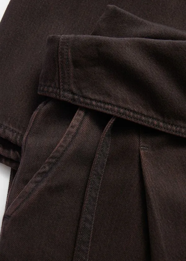 and Other Stories WideLeg Paperbag Jeans Dark Brown Women Jeans