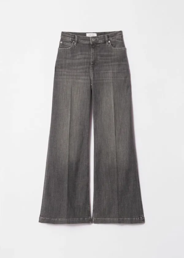 and Other Stories Wide PressCrease Jeans Dark Grey Women Jeans