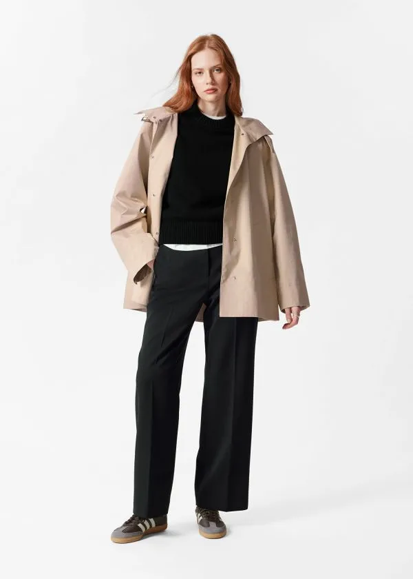 and Other Stories Wide PressCrease Trousers Black Women Trousers