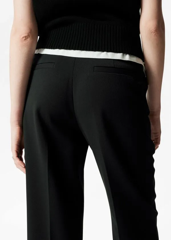 and Other Stories Wide PressCrease Trousers Black Women Trousers