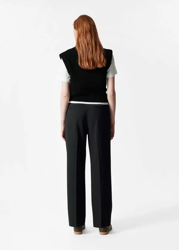 and Other Stories Wide PressCrease Trousers Black Women Trousers