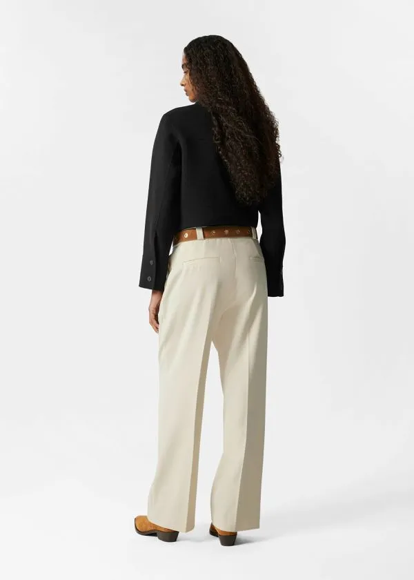 and Other Stories Wide PressCrease Trousers Cream Women Trousers