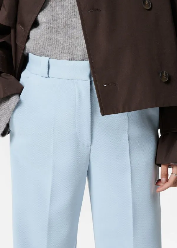 and Other Stories Wide PressCrease Trousers Light Blue Women Trousers