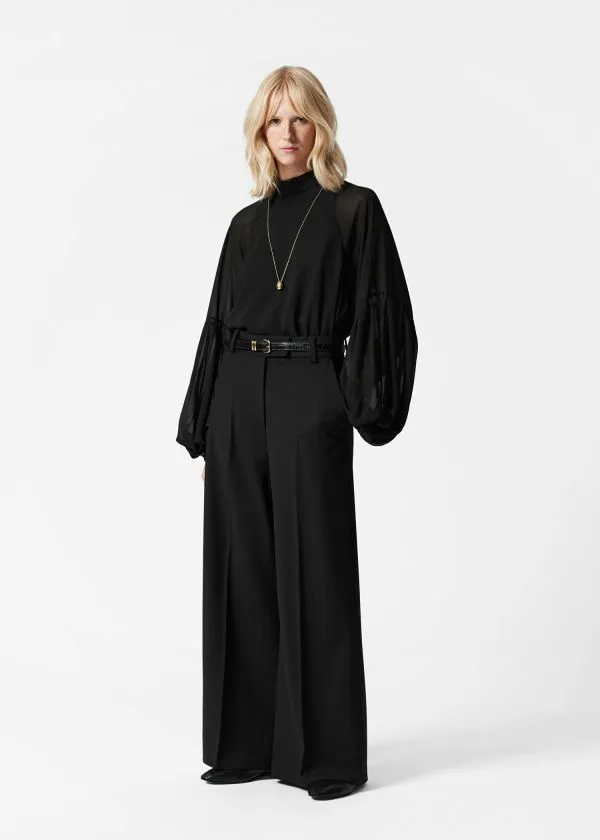 and Other Stories Wide Trousers Black Women Trousers