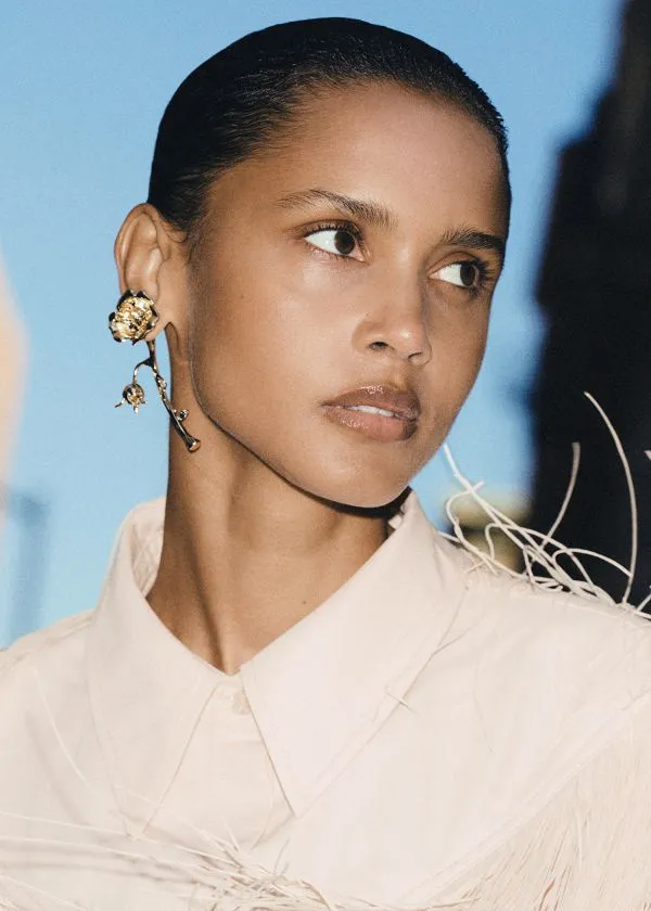 and Other Stories Wild Rose Earrings Gold Women Earrings