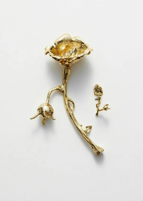 and Other Stories Wild Rose Earrings Gold Women Earrings