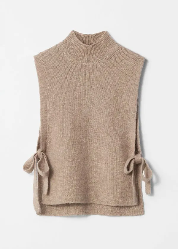 and Other Stories Wool Bib Collar Mole Women Knitwear