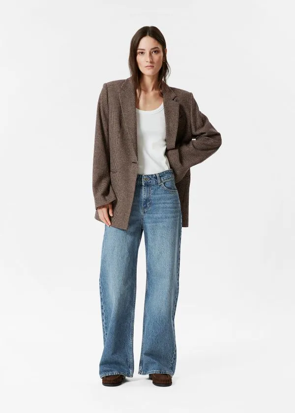 and Other Stories Wool Blazer Brown Houndstooth Women Blazers and Waistcoats and Other Stories Wool Blazer Brown Houndstooth Women Blazers and Waistcoats
